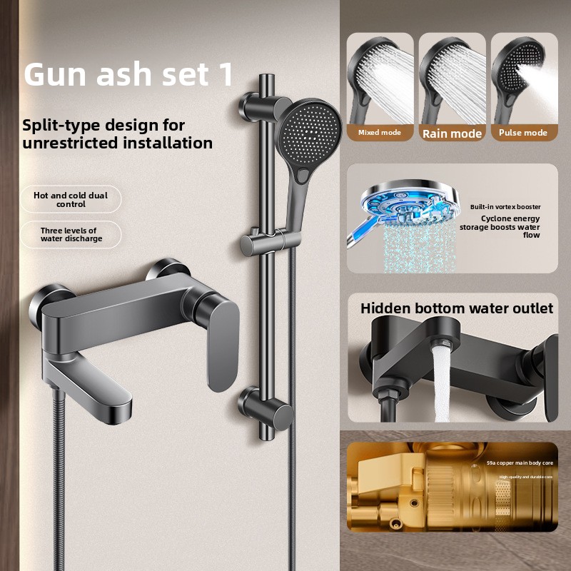 Plumbing - All Copper Shower Faucet Set Three