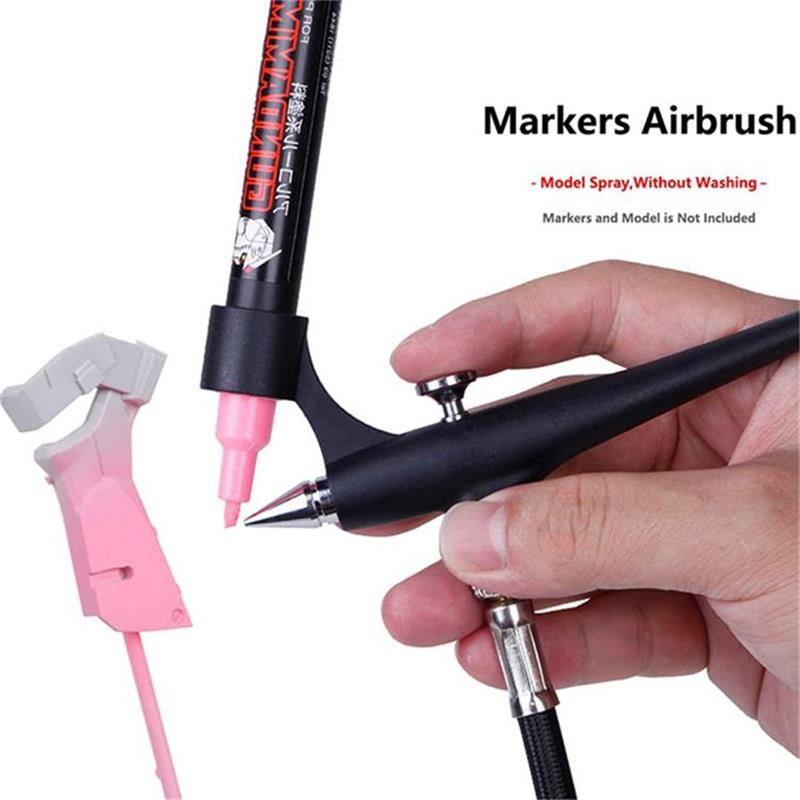 Airbrush Kit With Mini Compressor - Nhỏ Bình Phun Nhẹ Bút Đánh
