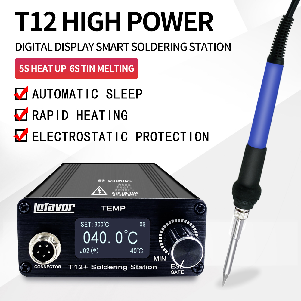 Digital Soldering Station T12 - T12 + Tặng Bộ Hàn Hàn