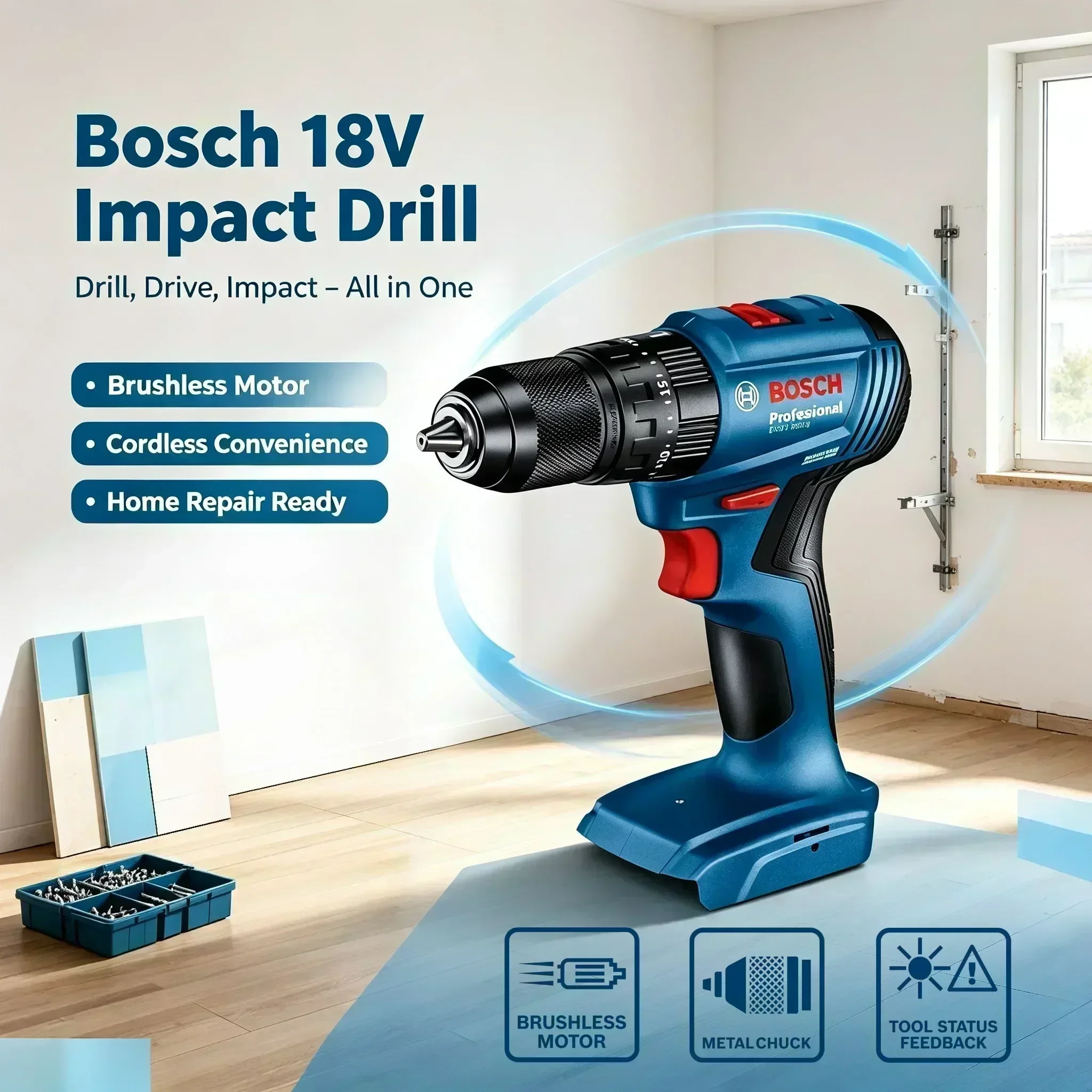 Bosch GSB 185-LI 18V Brushless - đánh giá và giá Brushless Cordless Electric Drill 18V