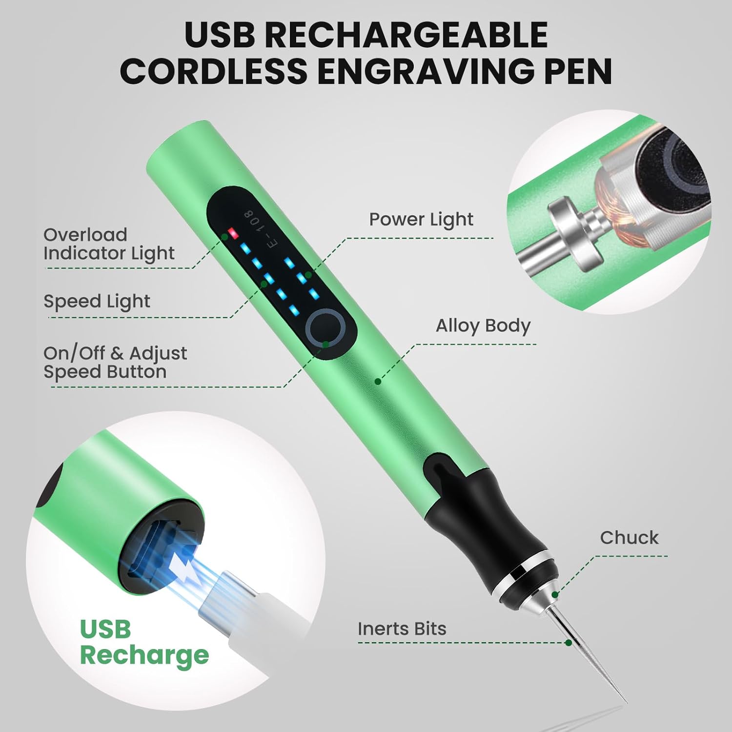 Electric Engraving Pen Cordles - đánh giá và giá Electric Screwdriver Rechargeable Usb