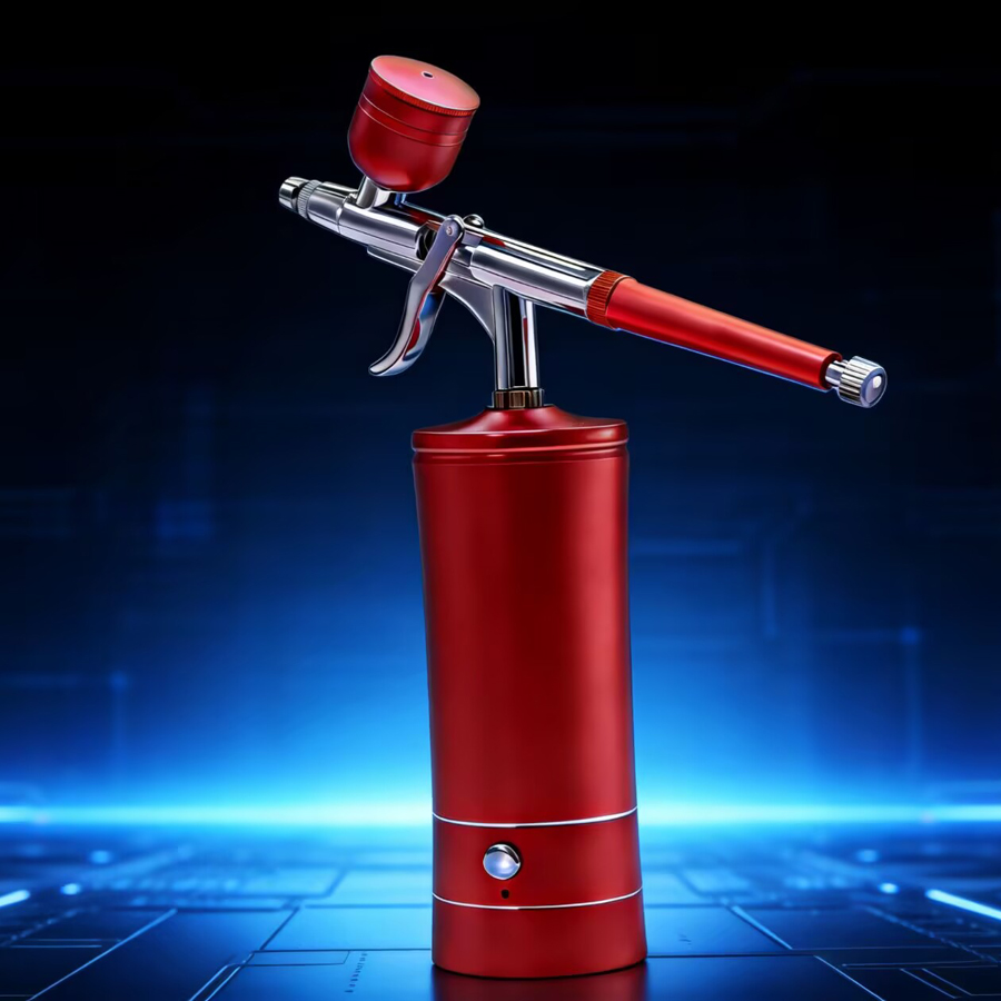 Portable Rechargeable Wireless - đánh giá và giá Airbrush Kit With Mini Compressor
