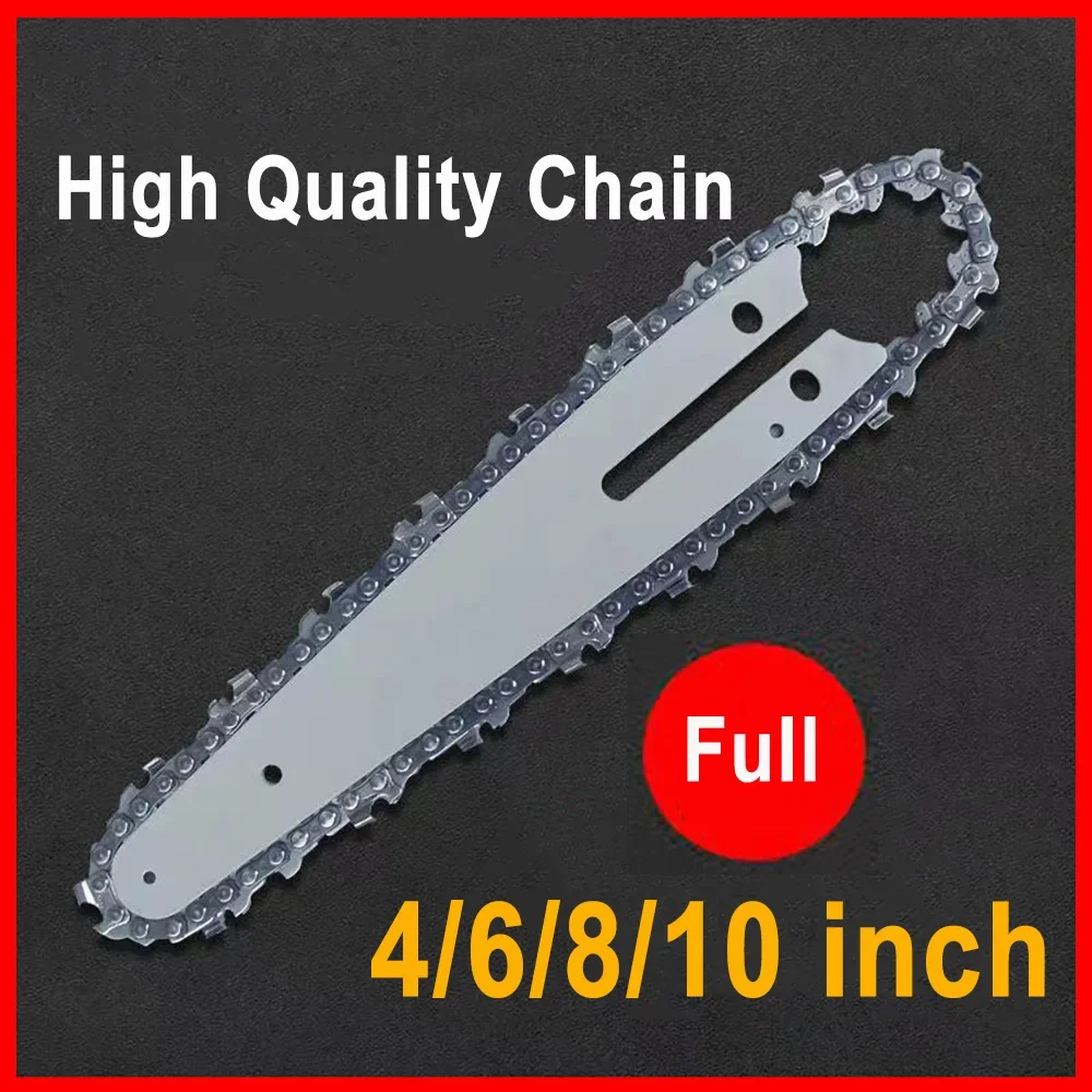 1/4 chainsaw chain 4/6/8 inch  - đánh giá và giá Mini Electric Chainsaw 6 Inch