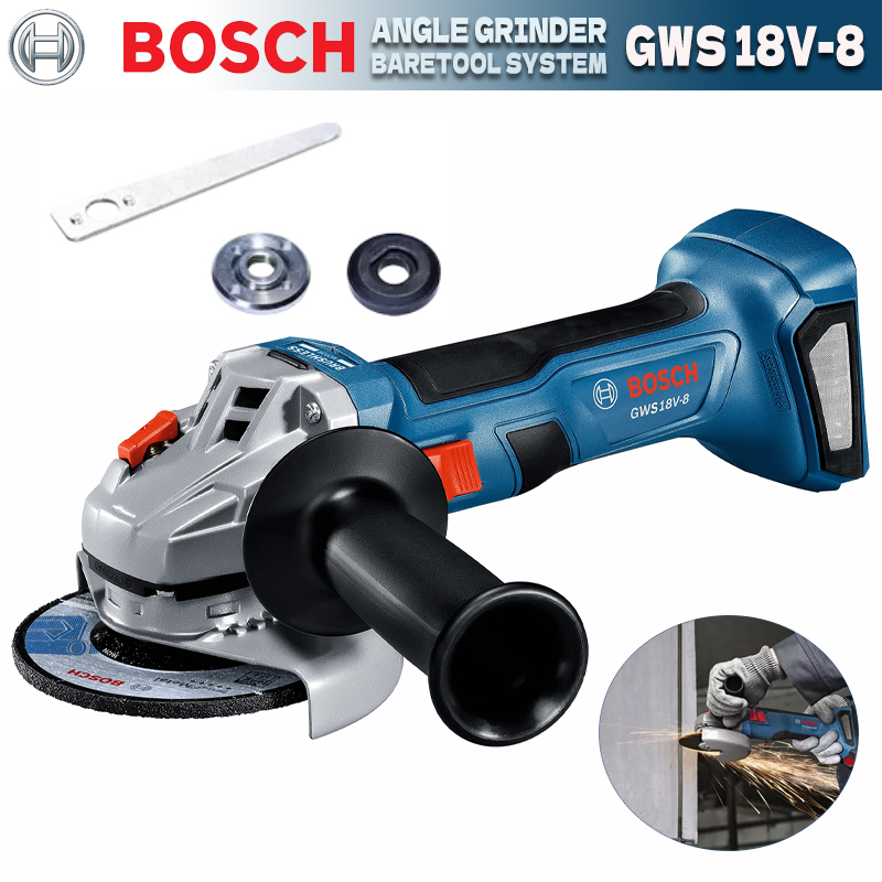 BOSCH GWS 18V-8 Cordless Angle - đánh giá và giá Brushless Angle Grinder Battery Powered