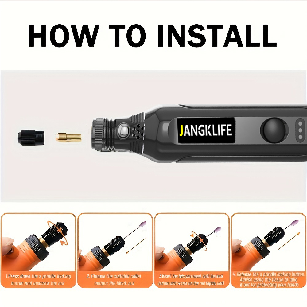 Usb không dây ROTARY Tool Kit  - đánh giá và giá Cordless Rotary Tool Kit Accessories