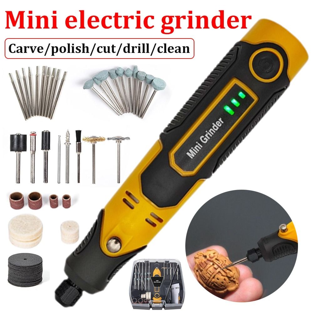 Cordless Mini Grinder 3 Speeds - đánh giá và giá Cordless Rotary Tool Kit Accessories