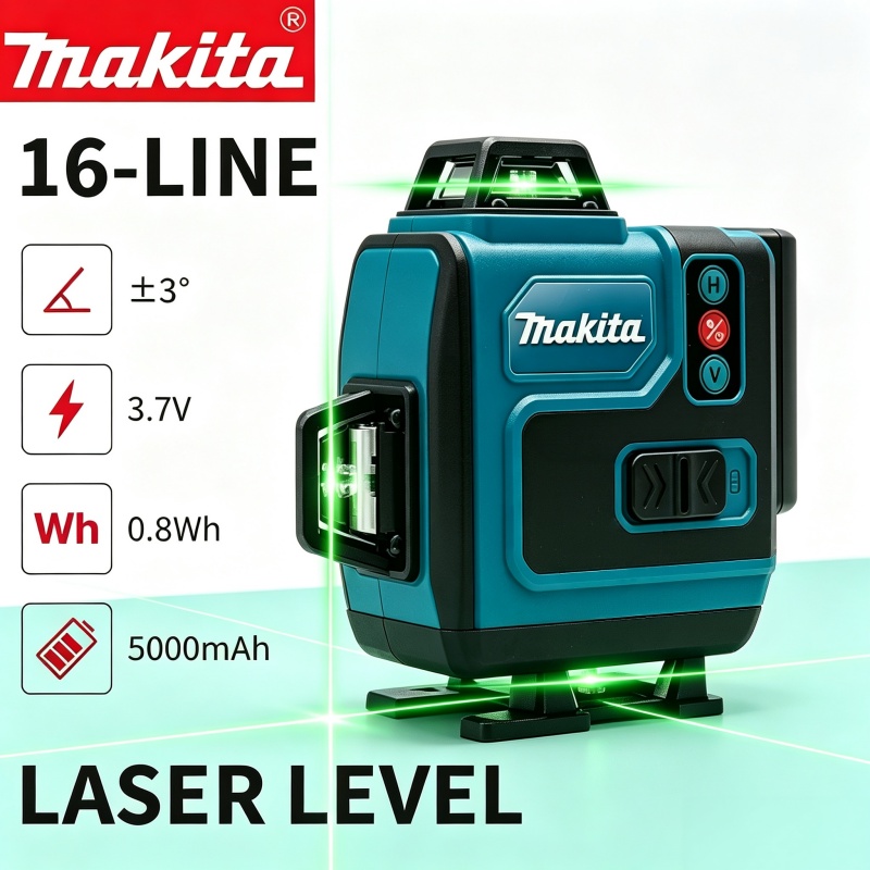 5.0Ah Max Makita 40V Battery M - đánh giá và giá Laser Level 16 Lines 4D Green