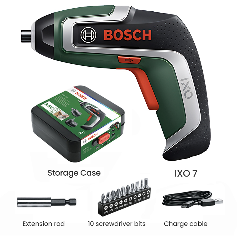 Bosch IXO 7 Cordless Screwdriv - đánh giá và giá Electric Screwdriver Rechargeable Usb
